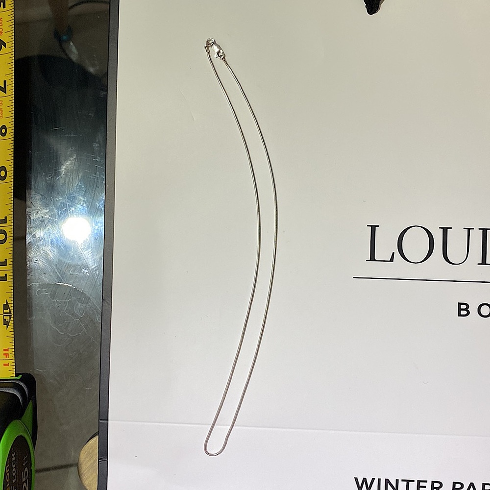 Sterling silver chain, 18”